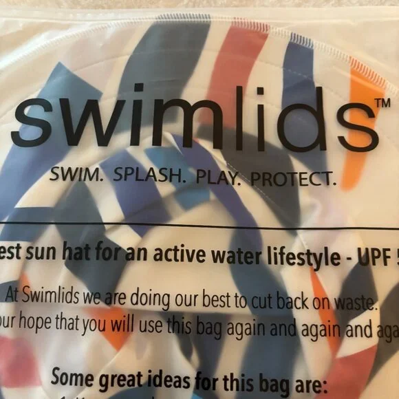 Swimlids SPF 50 swimming hat. New with Tags. Never worn. - Picture 2 of 13